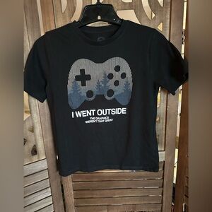 Black Gaming T-Shirt- Size 10/12
